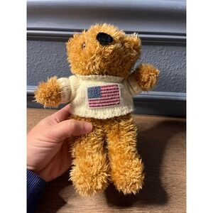 Beverly Hills Teddy Bear Company American Flag Sweater Teddy Bear Plush Toy